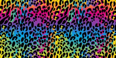 Gökkuşağı leoparı kusursuz desen. 