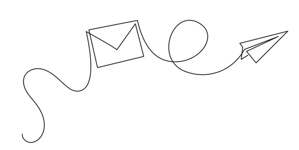 Kağıt düzlem sürekli bir çizgi çizim