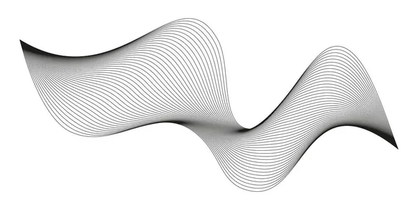 Rayures abstraites ondulées . — Image vectorielle