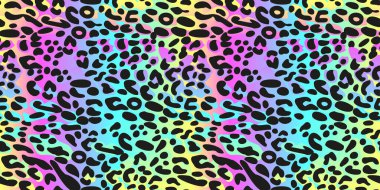 Gökkuşağı leoparı kusursuz desen