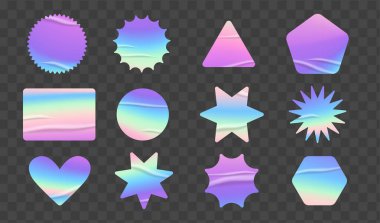 Holografik çıkartmalar ayarlandı