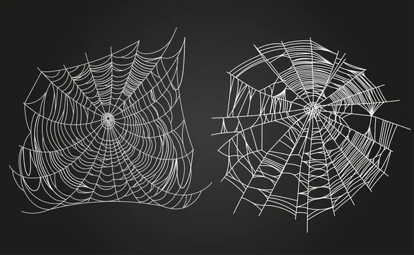 Spinnennetzteile — Stockvektor