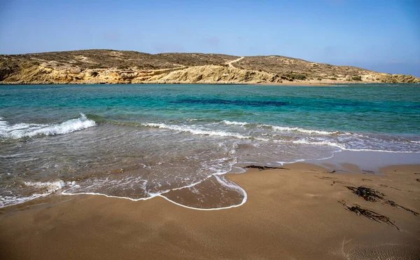 Macheria Beach Rhodos Island Dodecanese Islands Greece Morning Time — Stock Photo, Image
