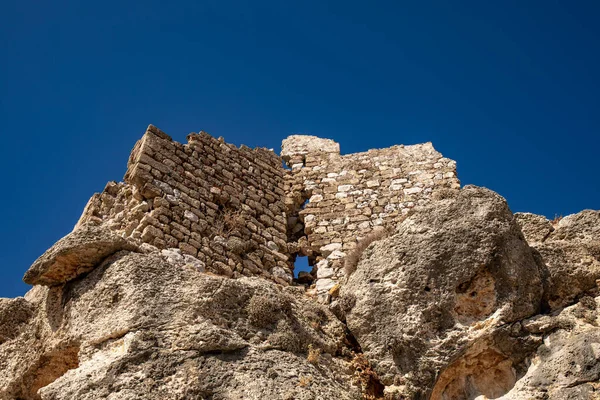 Zamek Feraklos Widokiem Miasto Charaki — Zdjęcie stockowe