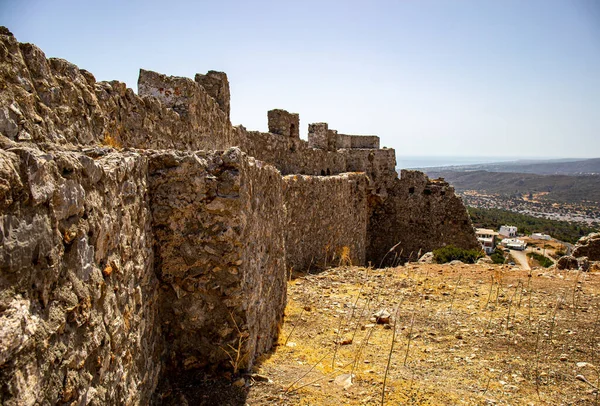 Castle Asklipio Rhodes Island Dodecanese Islands Greece — Stockfoto