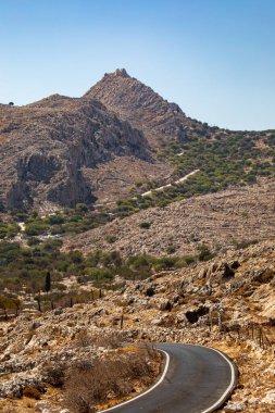 Church on Chalki island, Greece, day time