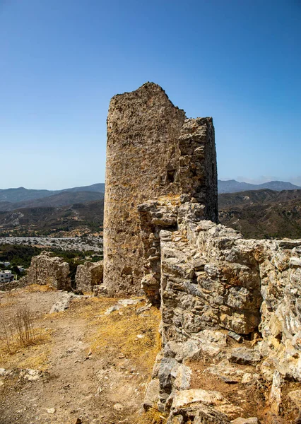 Castle Asklipio Rhodes Island Dodecanese Islands Greece — Stockfoto