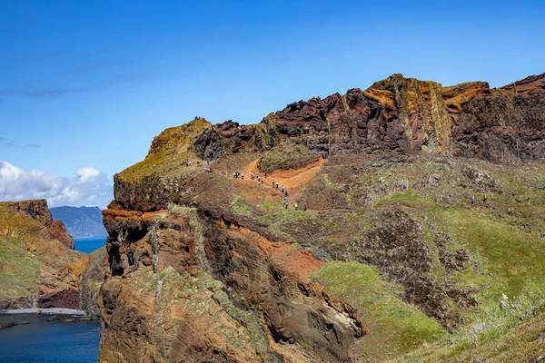 Vereda Ponta Loureno Sendero Madeira — Foto de Stock