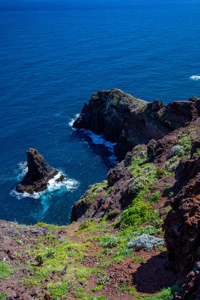 Vereda Ponta Loureno Sendero Madeira —  Fotos de Stock