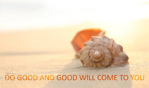 Good Good Come You Inspirational Quote Reminding Great Balance Universe — Stock Photo, Image
