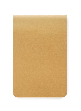 Yeni şık Kraft planlayıcısı beyaz, üst görünümde izole