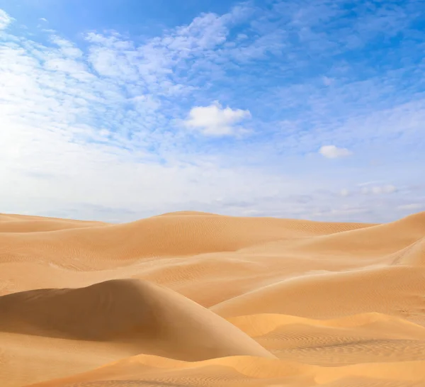 Picturesque View Sandy Desert Blue Sky Hot Sunny Day — Stock Photo, Image