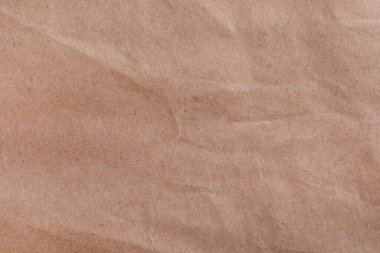 Arkaplan olarak Kraft kağıt torbasının dokusu, yakın plan