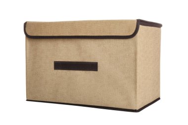 Yeni tekstil depolama dosyası beyaza izole edildi