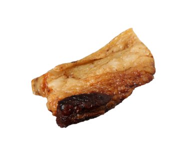 Beyaz üzerine izole edilmiş domuz yağı.