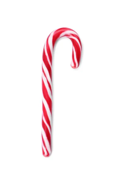 甜甜的圣诞糖果手杖 白色隔离 — 图库照片