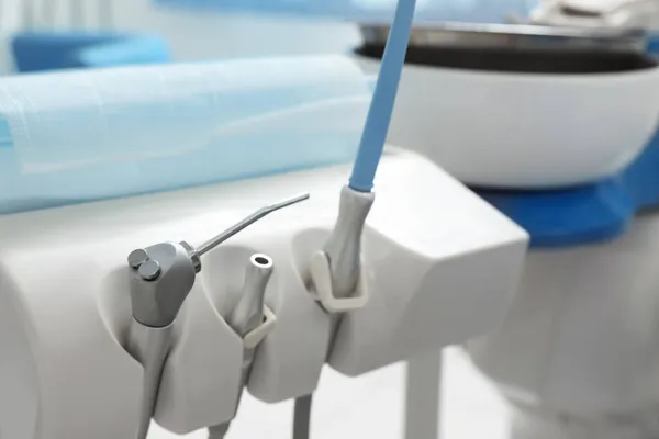 Uppsättning Professionell Utrustning Tandläkarens Kontor — Stockfoto