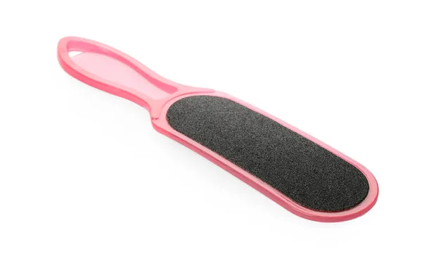 Pink Foot File White Background Pedicure Tool — Stock Photo, Image