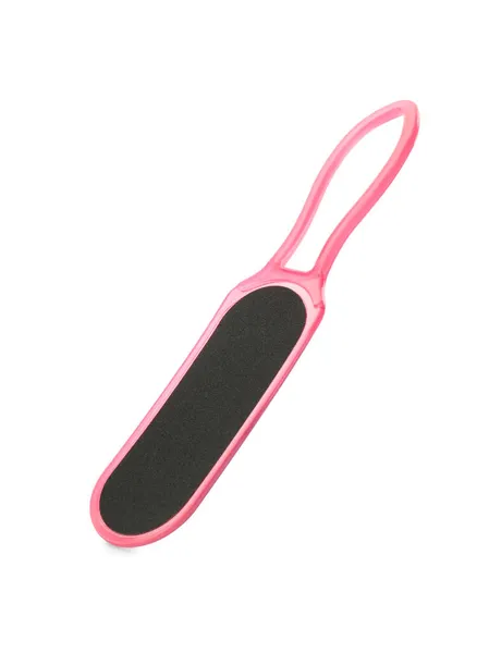 Pink Foot File White Background Pedicure Tool — Stock Photo, Image