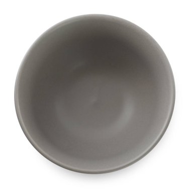 Beyaz manzaralı, boş seramik bir kase. Mutfak aletleri