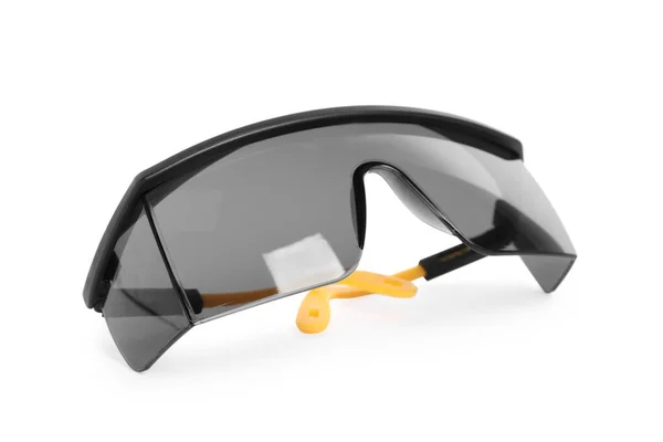Védőszemüveg Elszigetelt Fehér Biztonsági Berendezések — Stock Fotó