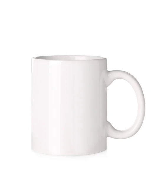 白に隔離されたセラミックマグカップ デザインのためのモックアップ — ストック写真