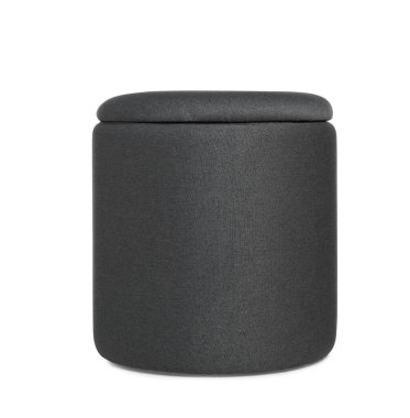 Beyaz üzerine izole edilmiş koyu gri sedir.