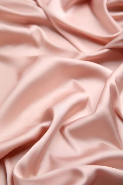 Текстура Ніжного Рожевого Шовку Фон Крупним Планом — стокове фото
