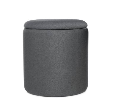 Beyaz üzerine izole edilmiş koyu gri sedir.