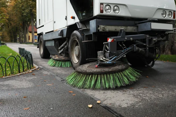 Sopbil Parkeringen Höstdagen — Stockfoto