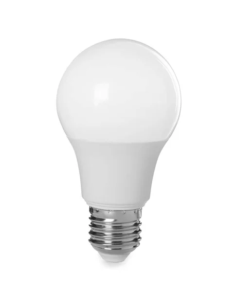 New Modern Light Bulb Isolated White — Stock Photo, Image