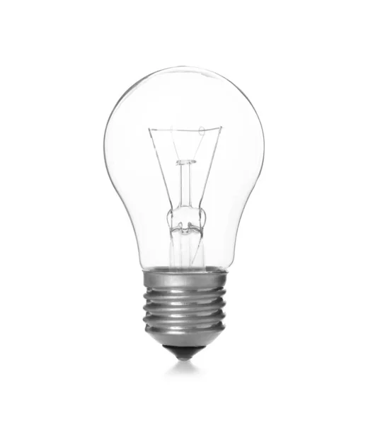 白で隔離された新しい近代的な電球 — ストック写真