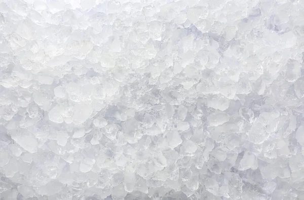 Čistý Drcený Led Jako Pozadí Horní Pohled — Stock fotografie