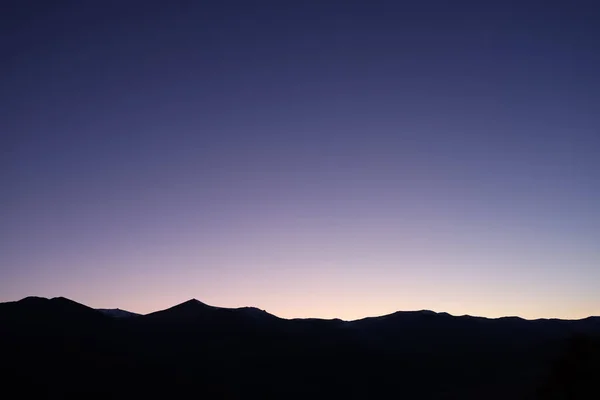 Vista Aérea Del Hermoso Paisaje Montaña Por Noche — Foto de Stock