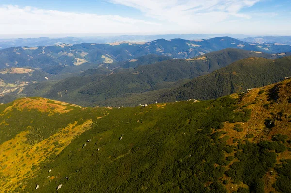 Beau Paysage Montagne Par Temps Ensoleillé Photographie Drone — Photo