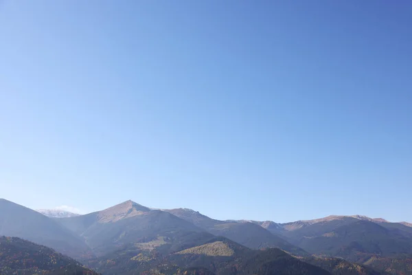 Hermoso Paisaje Montaña Con Bosque Soleado Día Otoño —  Fotos de Stock