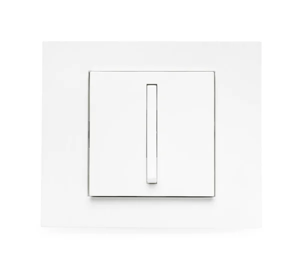 Light Switch Isolated White Top View — Stock Photo, Image