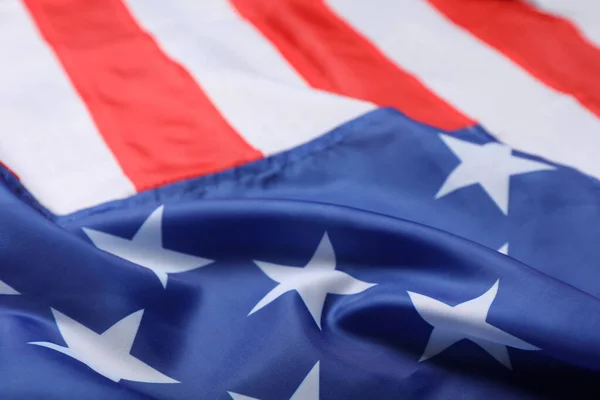 Bandera Americana Como Fondo Primer Plano Símbolo Nacional — Foto de Stock