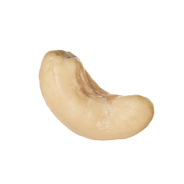 Tasty Organic Cashew Nut Isolated White — Stock Photo, Image