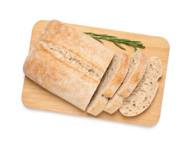 Biberiyeli nefis ciabatta beyaz, üst manzara