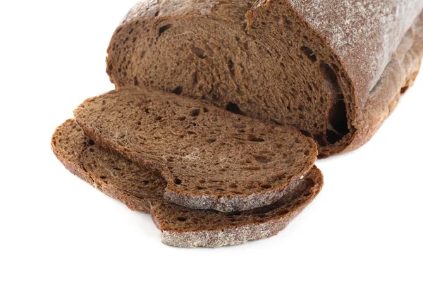 Čerstvě Upečený Sodovkový Chléb Bílém Pozadí Detailní Záběr — Stock fotografie