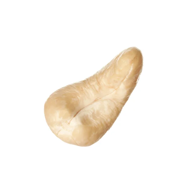 Tasty Organic Cashew Nut Isolated White — Stock Photo, Image