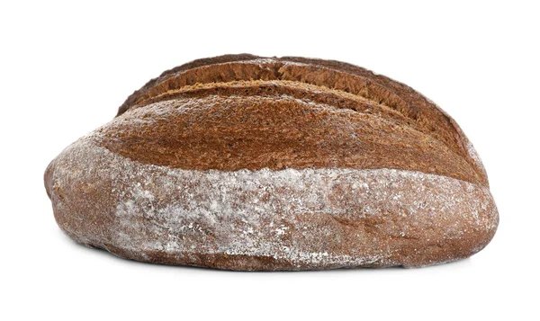 Bochenek Smacznego Chleba Wody Sodowej Żytniej Izolowany Białym — Zdjęcie stockowe