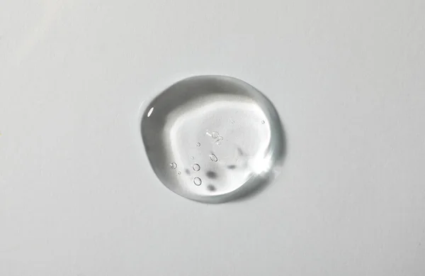 Sampel Gel Kosmetik Pada Latar Belakang Putih Tilikan Atas — Stok Foto