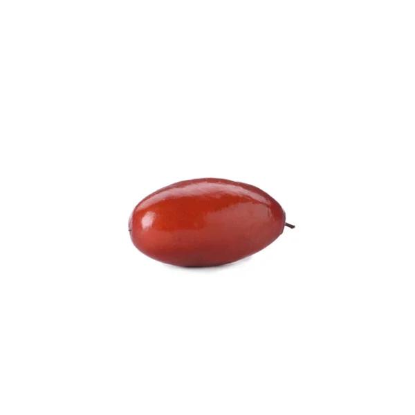 一只成熟的红枣 用白色隔开 — 图库照片