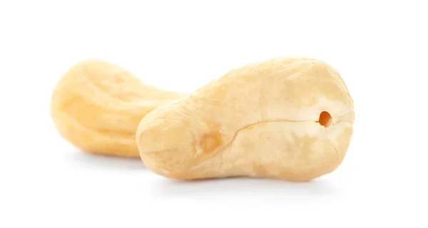 Вкусные Органические Орехи Кешью Изолированы Белом — стоковое фото