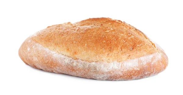 Laib Schmackhaftes Weizen Sodawasser Brot Isoliert Auf Weiß — Stockfoto