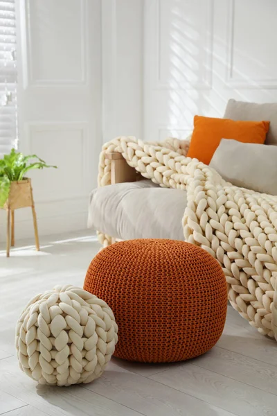 Stijlvolle Comfortabele Poezen Kamer Home Design — Stockfoto
