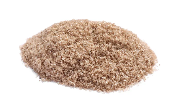 Heap Brunt Salt Vit Bakgrund — Stockfoto