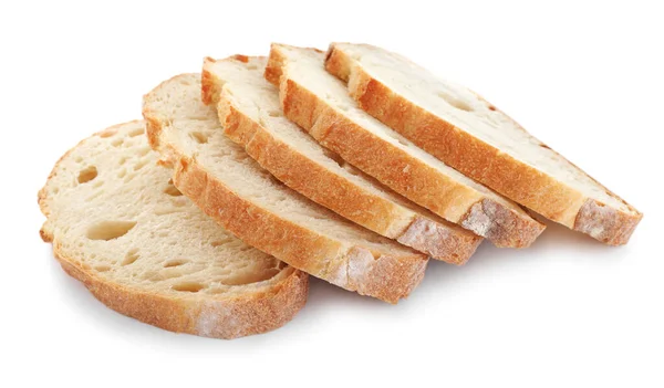 Kromki Chleba Sodowego Białym Tle — Zdjęcie stockowe